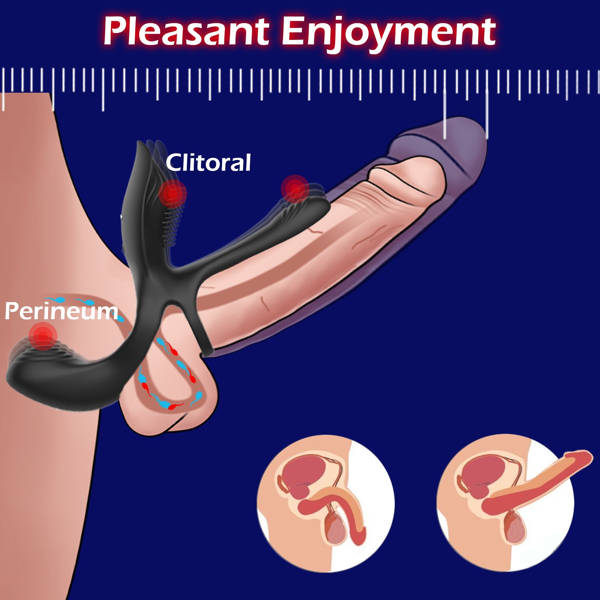 vibrating cock ring to stimulate perineum, glans, clitoris Amovibe vibrating cock ring to stimulate perineum, glans, clitoris Amovibe