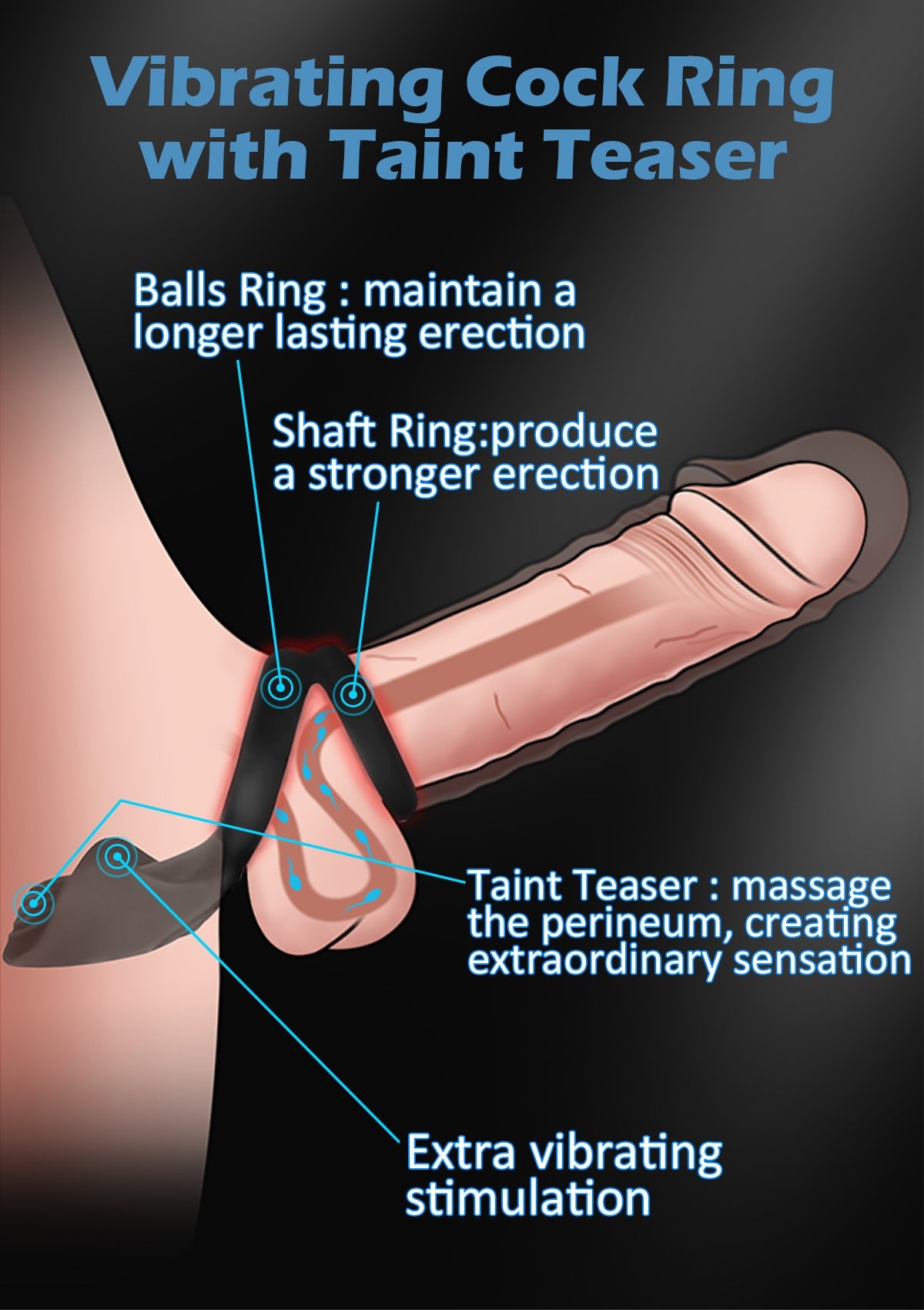 Arya - Couple Sharing Fun - Versatile penis vibrater ring Amovibe Arya - Couple Sharing Fun - Versatile penis vibrater ring Amovibe