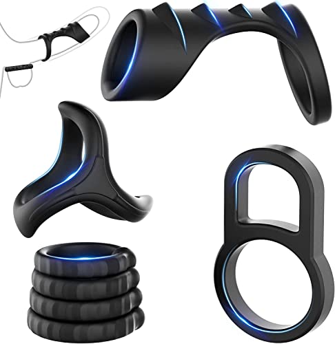 Silicone Penis Rings Set, 7 PCS