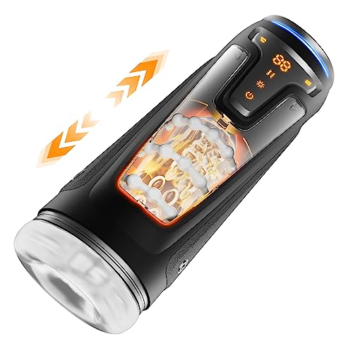 Male Masturbator with 9 Vibrating, 8 Thrusting Modes & 2 Heating Levels