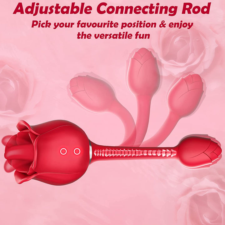 (3 in 1) Rose sex toy