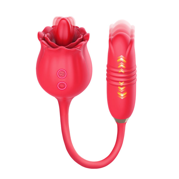 Insignia - Rose Vibrator with Licking & Thrusting