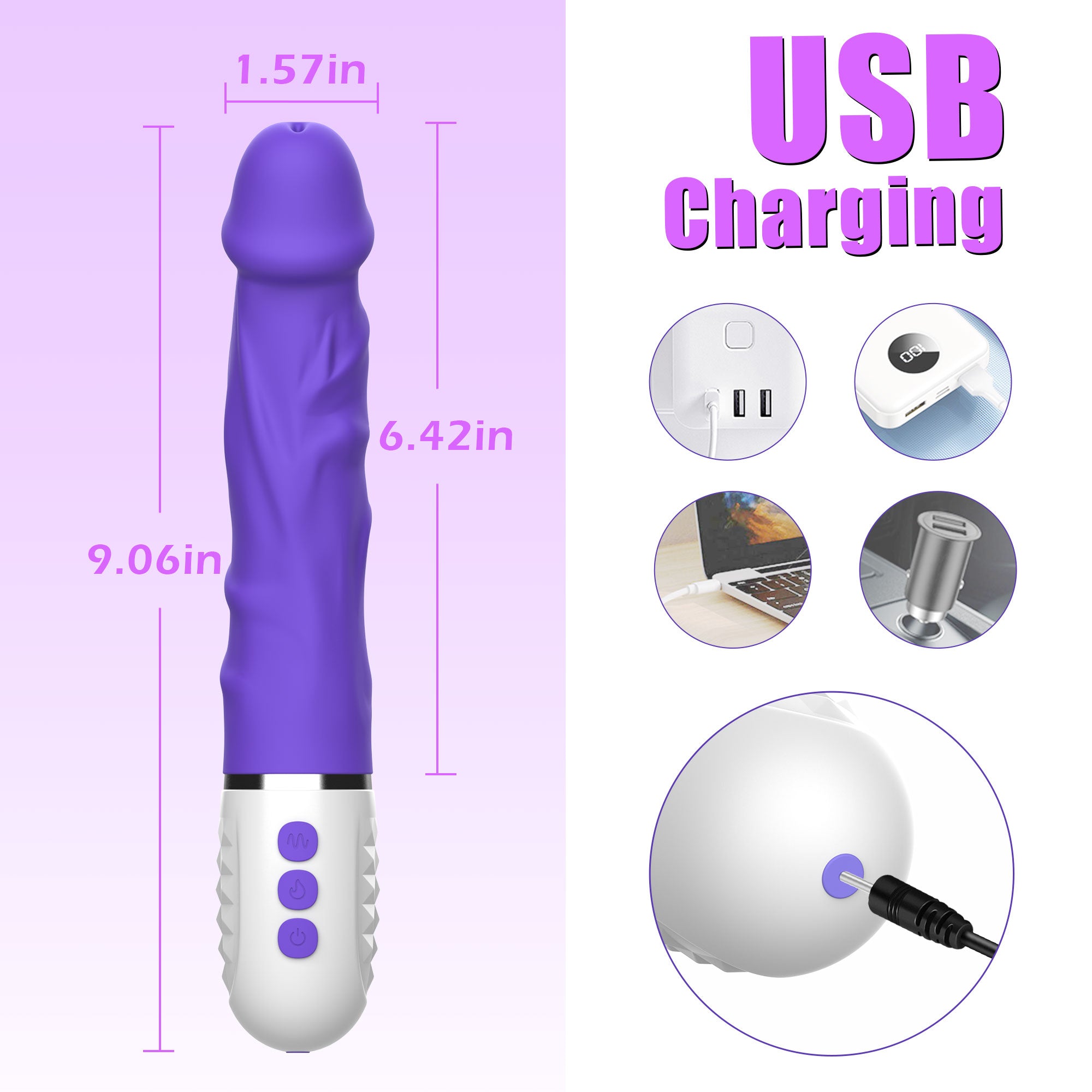 Thrustinh Dildo With Heating Function Amovibe Thrustinh Dildo With Heating Function Amovibe